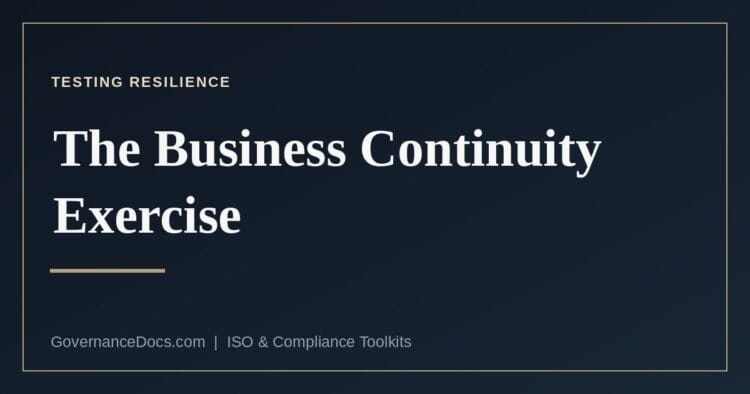 What the resilience regimes require from a business continuity exercise