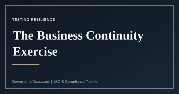 What the resilience regimes require from a business continuity exercise