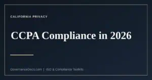 CCPA compliance in 2026 — the new California privacy obligations