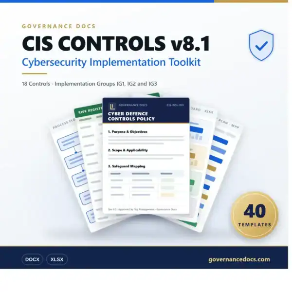 Cybersecurity controls toolkit for governance and compliance.