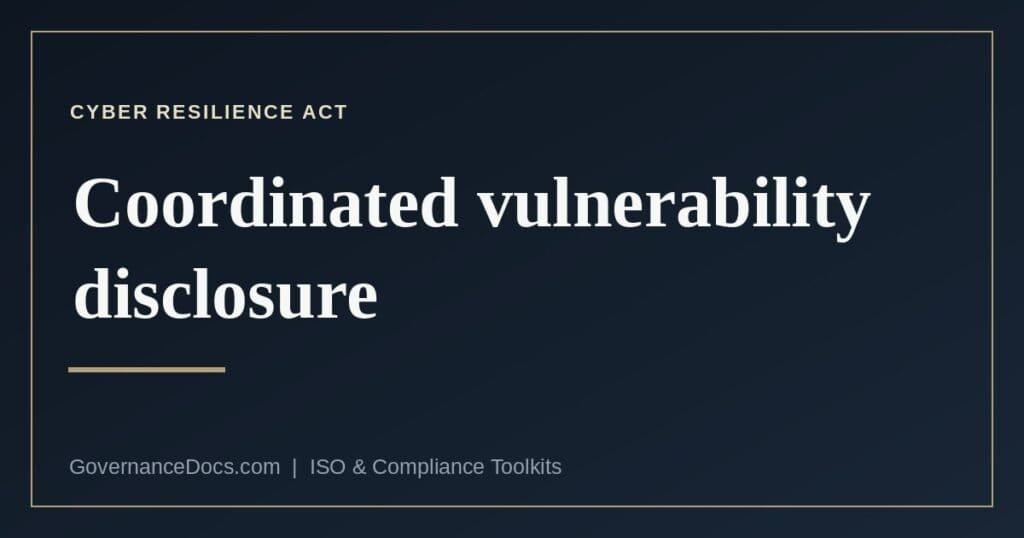 What the CRA and NIS2 each require for coordinated vulnerability disclosure