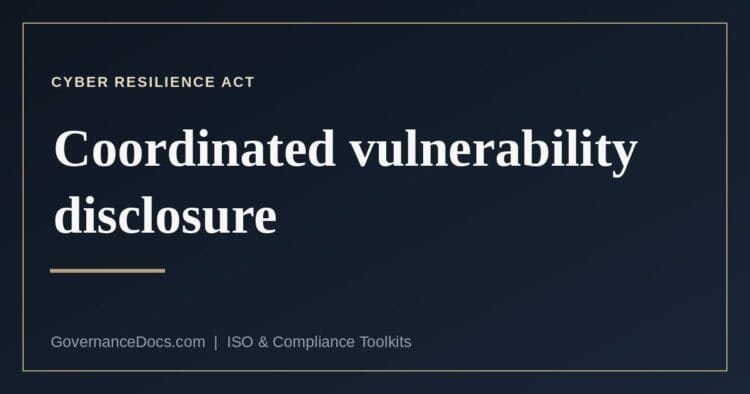 What the CRA and NIS2 each require for coordinated vulnerability disclosure