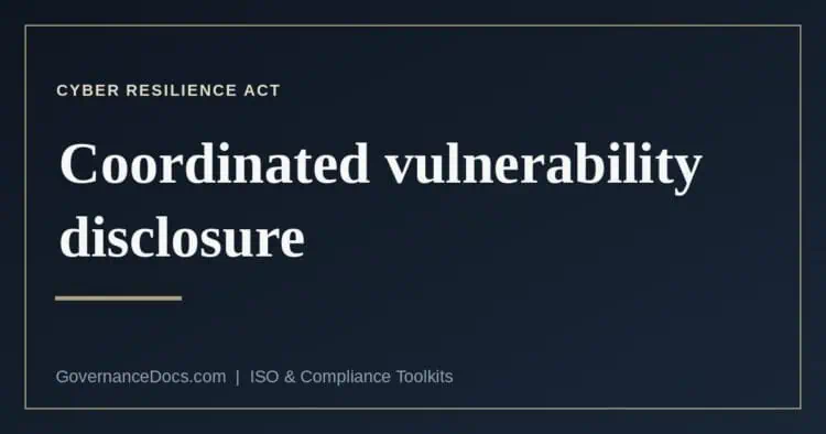 What the CRA and NIS2 each require for coordinated vulnerability disclosure