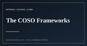 The COSO internal control and enterprise risk management frameworks