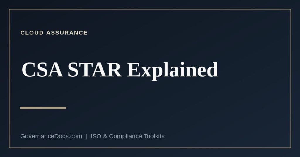 CSA STAR cloud security assurance levels and the STAR for AI track