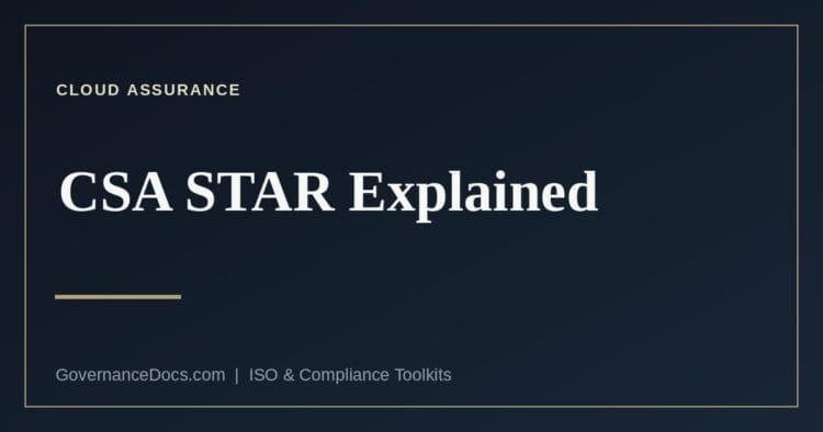 CSA STAR cloud security assurance levels and the STAR for AI track