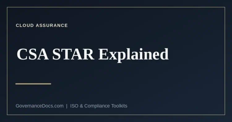 CSA STAR cloud security assurance levels and the STAR for AI track