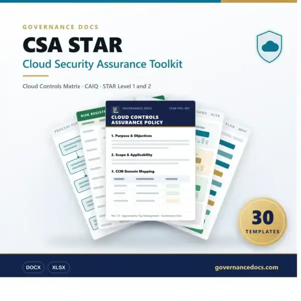 CSA STAR Cloud Security Assurance Toolkit for governance and compliance.