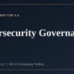 Cybersecurity governance obligations under NIS2, DORA, ISO 27001 and NIST CSF 2.0