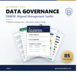 Data Governance Toolkit for management and compliance.