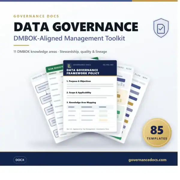 Data Governance Toolkit for management and compliance.
