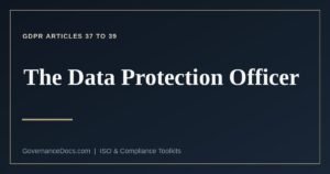 When a data protection officer is mandatory under GDPR Article 37