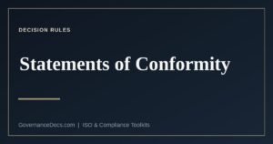Decision rules and statements of conformity under ISO 17025