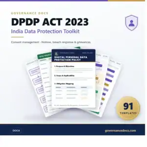 India Data Protection Toolkit for DPDP ACT 2023 compliance.