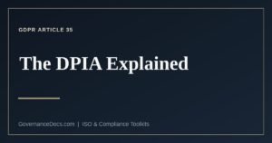 What GDPR Article 35 requires in a DPIA