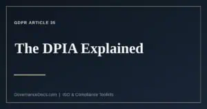 What GDPR Article 35 requires in a DPIA