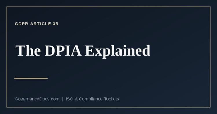 What GDPR Article 35 requires in a DPIA