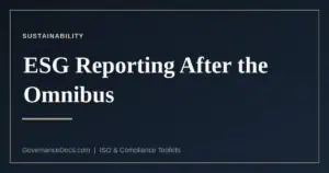 ESG reporting in the EU after the Omnibus simplification package