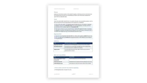 EU CRA Toolkit sample: GDL-CRA-GOV-003 - Toolkit Index and Deployment Guide