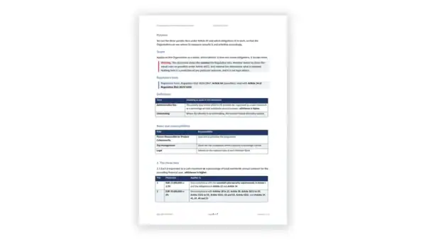 EU CRA Toolkit sample: GDL-CRA-MSR-003 - Penalties and Enforcement Exposure Guide