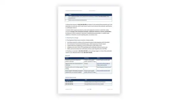 EU CRA Toolkit sample: GDL-CRA-ESR-007 - Standards and Certification Schemes Procedure