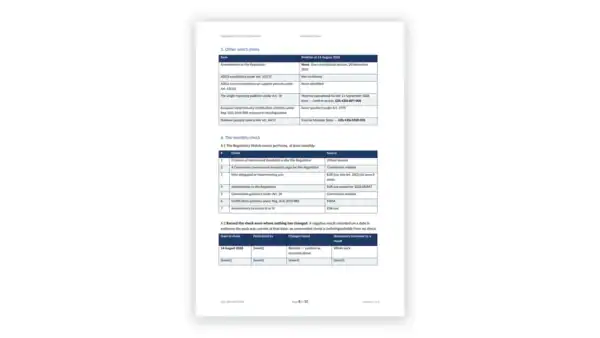 EU CRA Toolkit sample: GDL-CRA-MAP-003 - Regulatory Currency Supplement