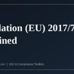 EU IVDR — Regulation (EU) 2017/746 on in vitro diagnostic medical devices
