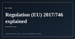 EU IVDR — Regulation (EU) 2017/746 on in vitro diagnostic medical devices