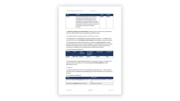 EU IVDR Toolkit sample: GDL-IVD-CLS-001 - Device Qualification and Borderline Procedure