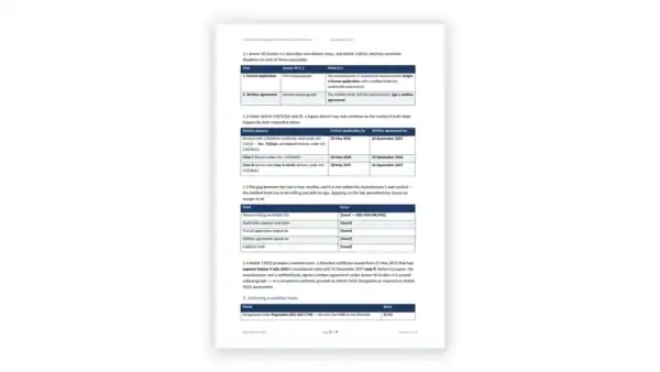 EU IVDR Toolkit sample: GDL-IVD-CAS-002 - Notified Body Application and Interaction Procedure