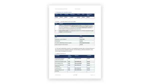 EU IVDR Toolkit sample: GDL-IVD-PMS-004 - Periodic Safety Update Report Template
