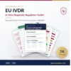 EU IVDR Toolkit — 74 Regulation (EU) 2017/746 in vitro diagnostic templates — product cover