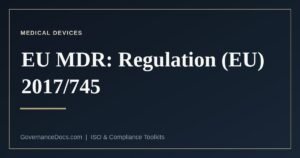 EU MDR — Regulation (EU) 2017/745 on medical devices