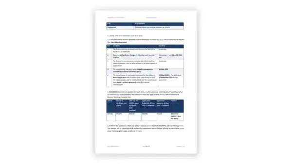 EU MDR Toolkit sample: GDL-MDR-CHG-002 - Legacy Device Transition Plan