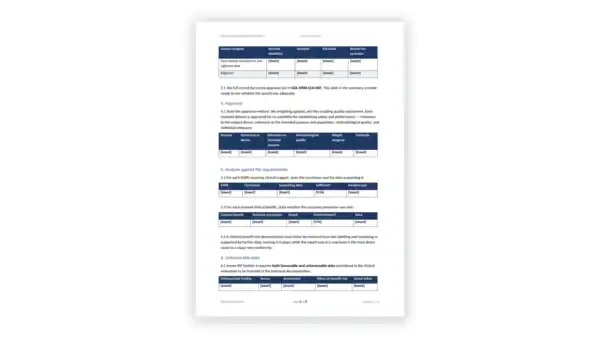 EU MDR Toolkit sample: GDL-MDR-CLN-003 - Clinical Evaluation Report Template