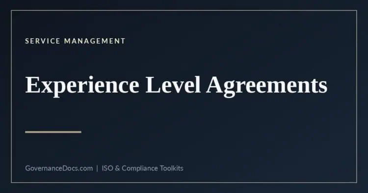 Experience level agreement - measuring experience alongside performance
