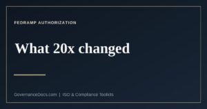 FedRAMP authorization — what FedRAMP 20x changed