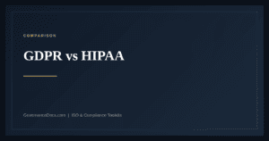 GDPR vs HIPAA — guide from Governance Docs