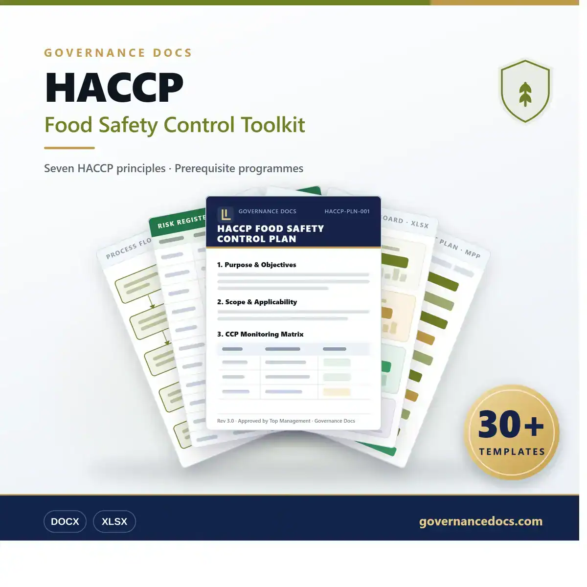 HACCP Food Safety Control Toolkit for food safety management.