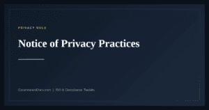 Notice of Privacy Practices — guide from Governance Docs