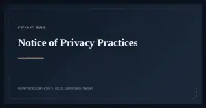 Notice of Privacy Practices — guide from Governance Docs