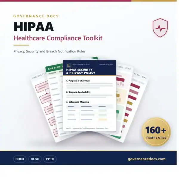 HIPAA Healthcare Compliance Toolkit with policies and templates.