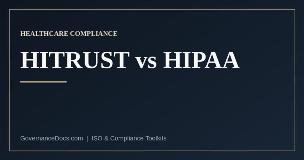 HITRUST vs HIPAA compared: the federal law and the certifiable framework