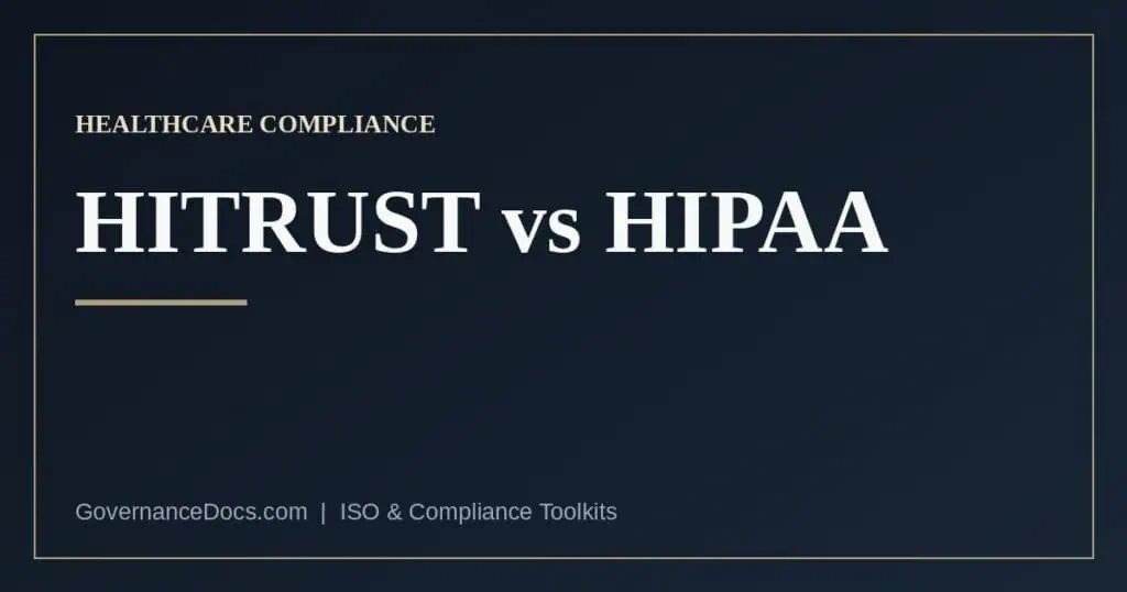 HITRUST vs HIPAA compared: the federal law and the certifiable framework