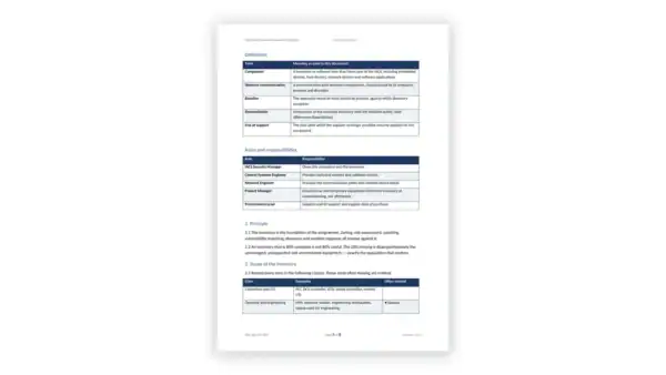 IEC 62443 Toolkit IACS asset inventory baseline procedure