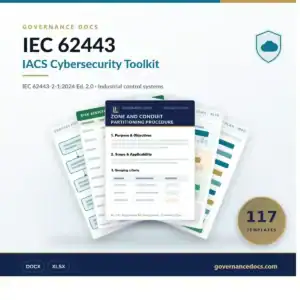 IEC 62443 Toolkit – 117 IACS cybersecurity templates