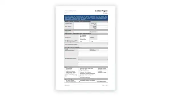 IMS toolkit sample: 50 Incident Report