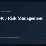 ISO 13485 Risk Management — ISO 13485:2016 medical device quality management