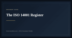 The ISO 14001 Register — guide from Governance Docs