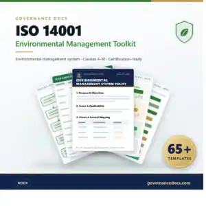 Environmental Management Toolkit for ISO 14001 compliance.